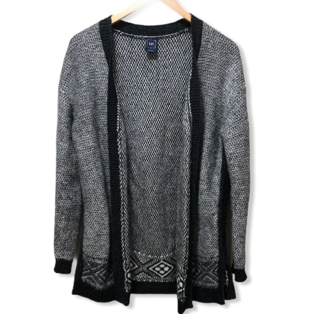 {GAP} Wool Blend Open Cardigan Sweater